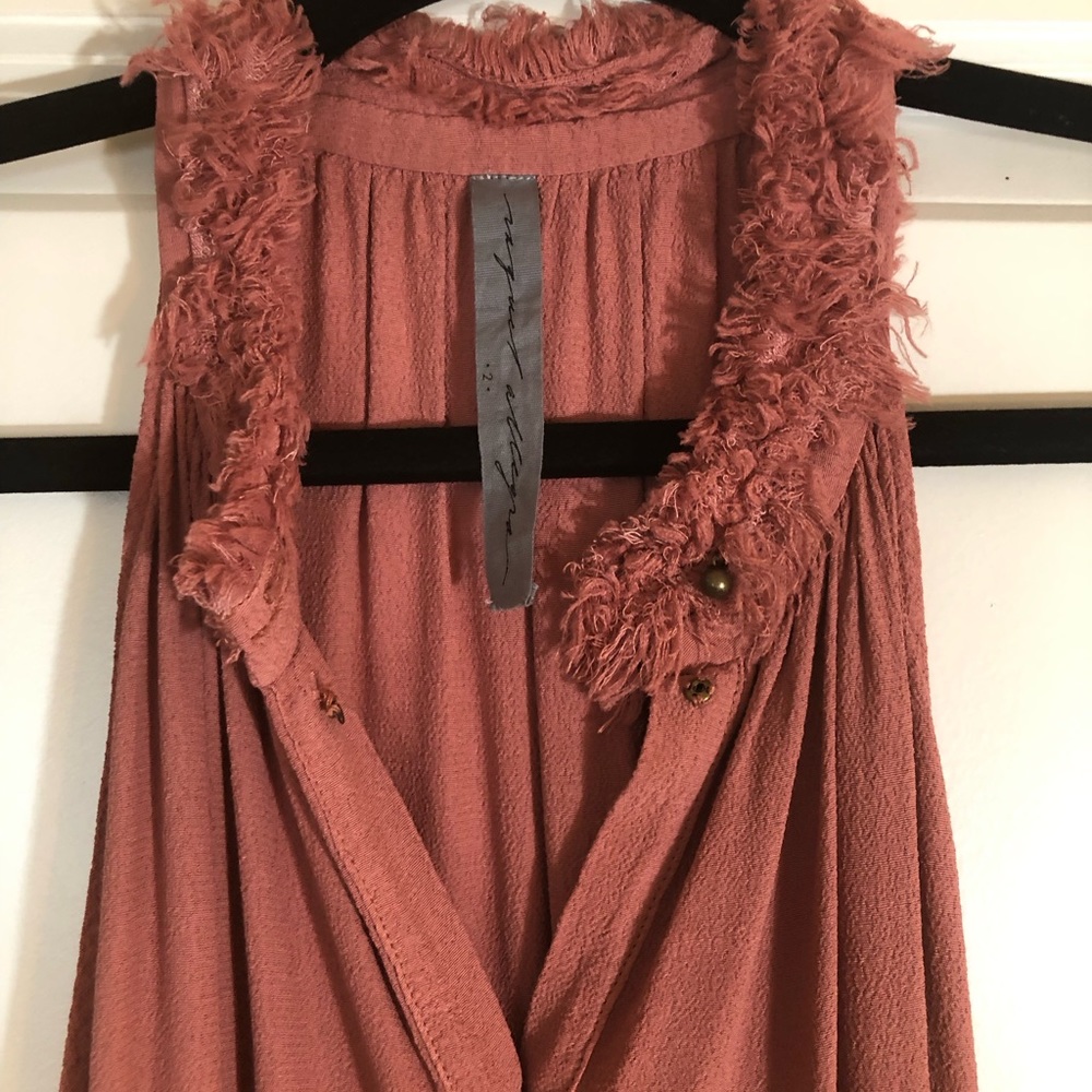 Raquel Allegra Terracotta Midi Dress